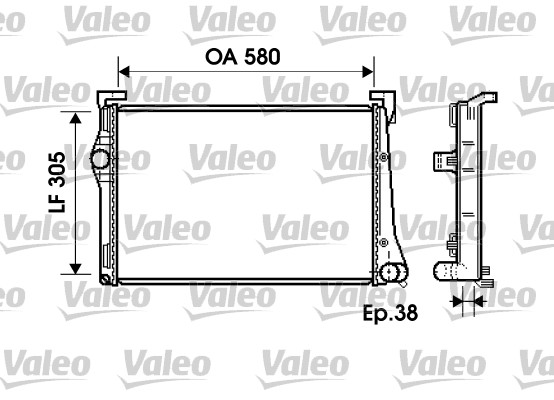 Radiateur Valeo 734361