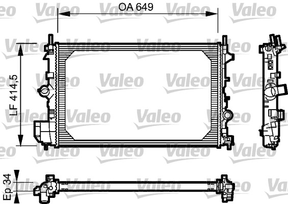 Radiateur Valeo 734412