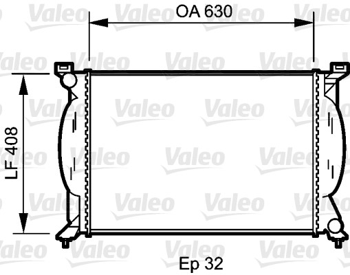 Radiateur Valeo 734418