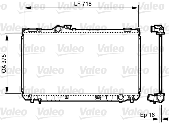 Radiateur Valeo 734498