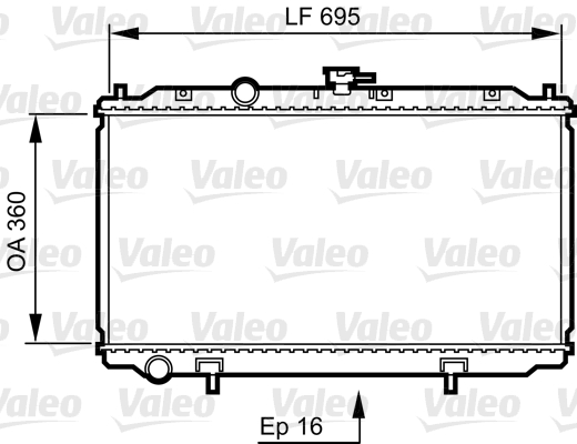 Radiateur Valeo 734736