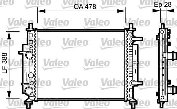 Radiateur Valeo 734768