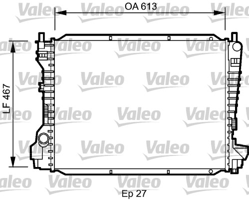 Radiateur Valeo 734786