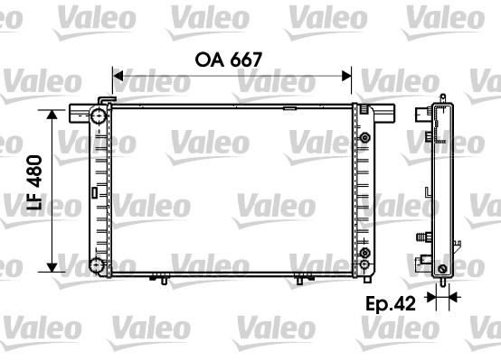 Radiateur Valeo 734798