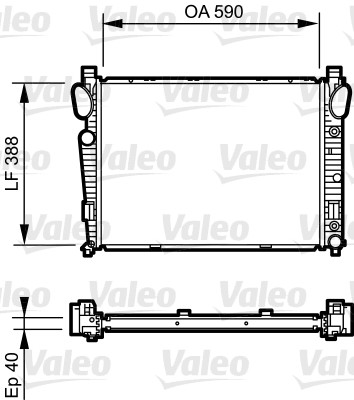 Radiateur Valeo 734855