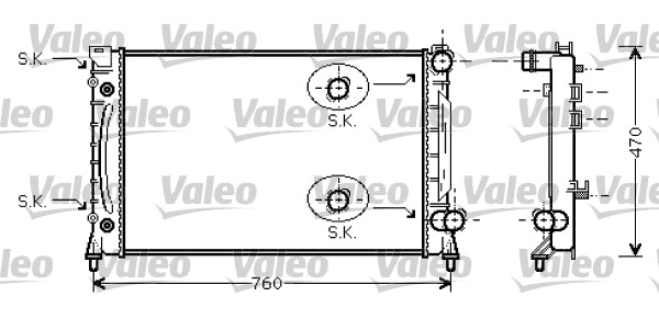 Radiateur Valeo 734859