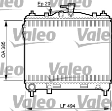 Radiateur Valeo 734912