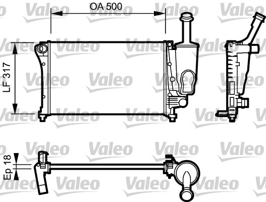 Radiateur Valeo 734923