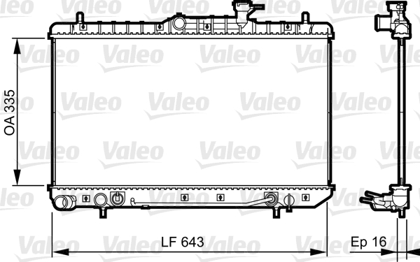 Radiateur Valeo 734960