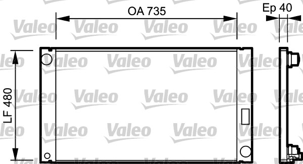 Radiateur Valeo 735033