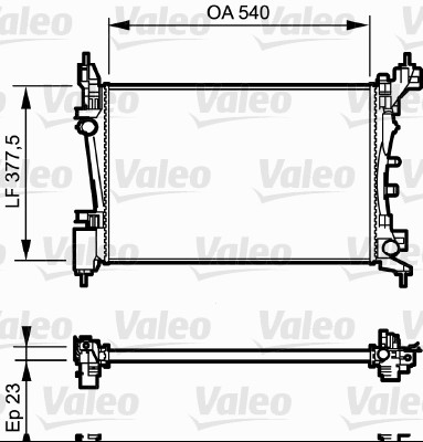 Radiateur Valeo 735042