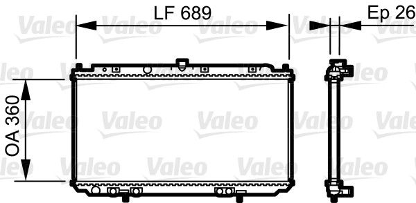 Radiateur Valeo 735061