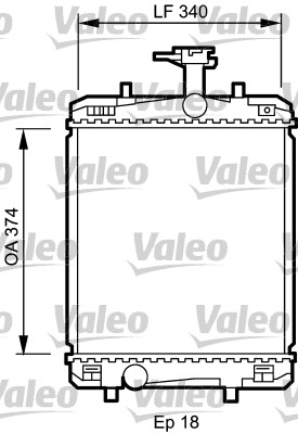 Radiateur Valeo 735072