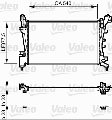 Radiateur Valeo 735097