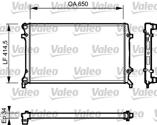 Radiateur Valeo 735120