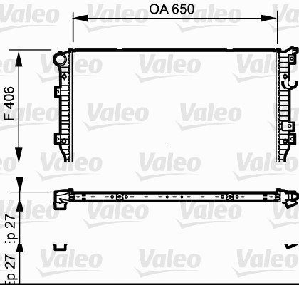 Radiateur Valeo 735133