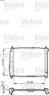 Radiateur Valeo 735157