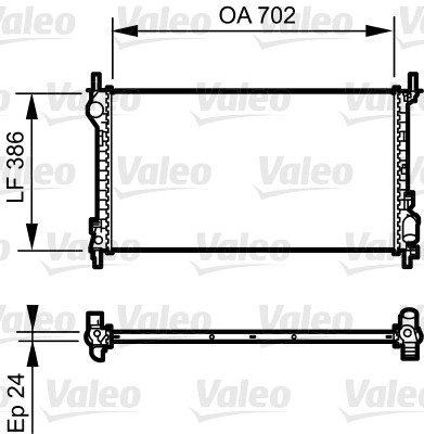 Radiateur Valeo 735167