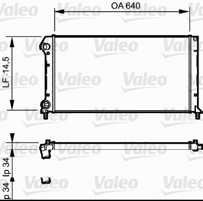 Radiateur Valeo 735171