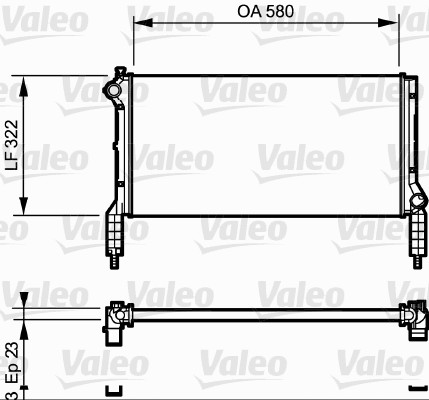 Radiateur Valeo 735172