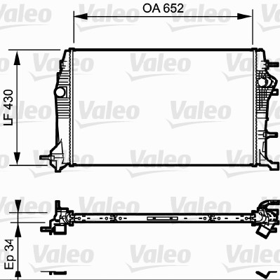 Radiateur Valeo 735181