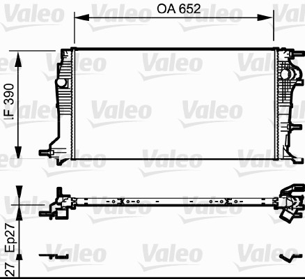 Radiateur Valeo 735182