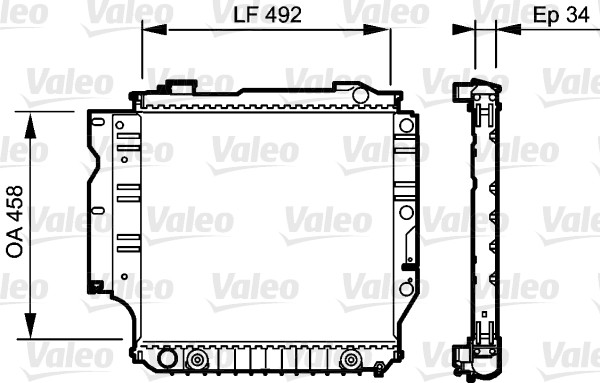 Radiateur Valeo 735196