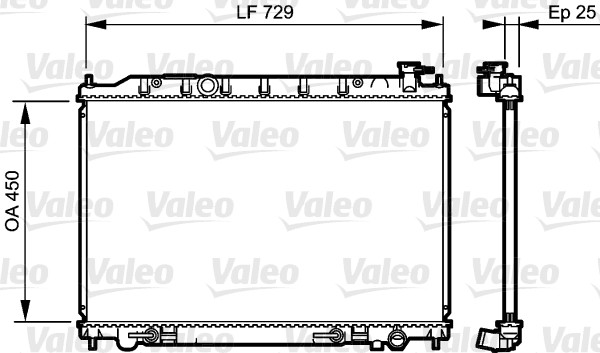 Radiateur Valeo 735204