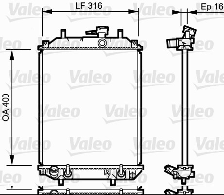 Radiateur Valeo 735257