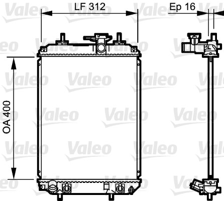 Radiateur Valeo 735259