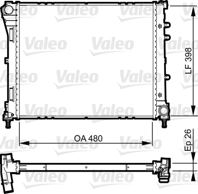 Radiateur Valeo 735273