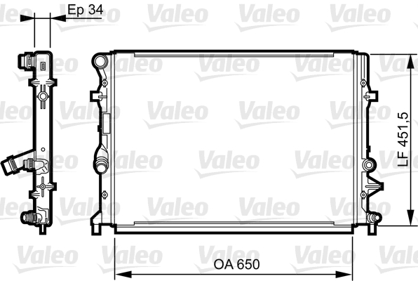 Radiateur Valeo 735280