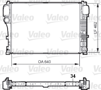 Radiateur Valeo 735298