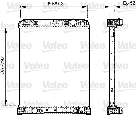 Radiateur Valeo 735304