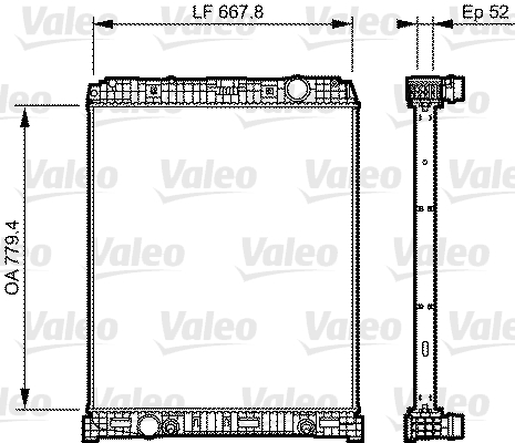 Radiateur Valeo 735305