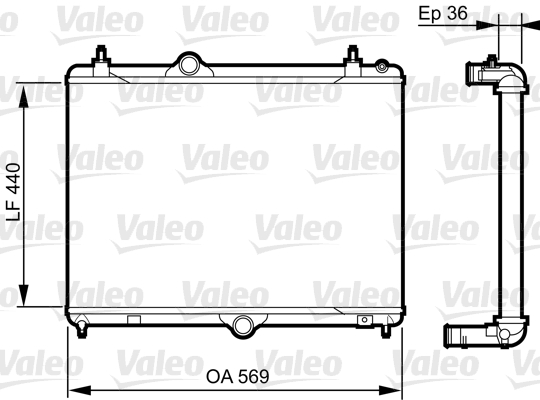 Radiateur Valeo 735371