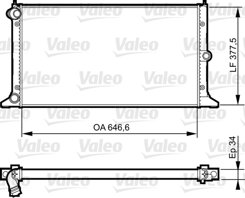 Radiateur Valeo 735372