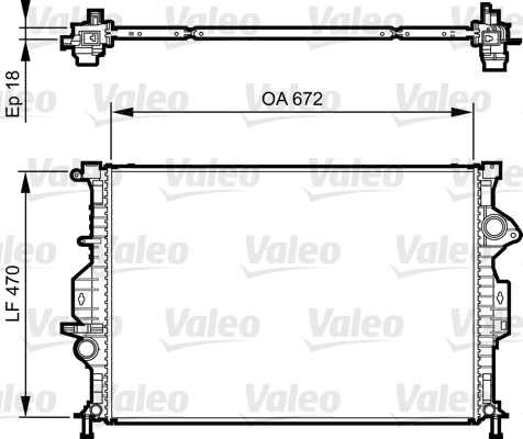 Radiateur Valeo 735373