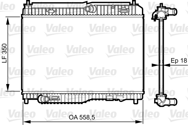 Radiateur Valeo 735378