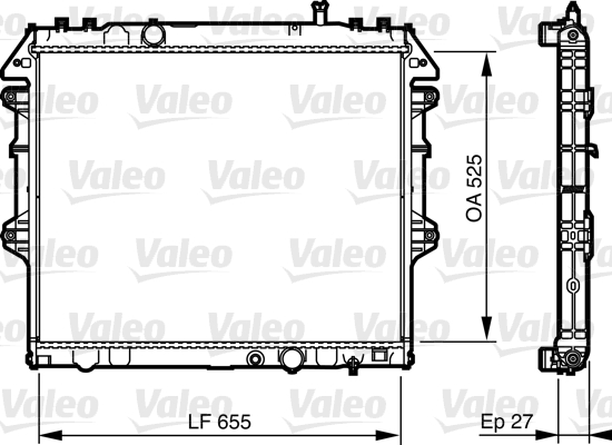 Radiateur Valeo 735442