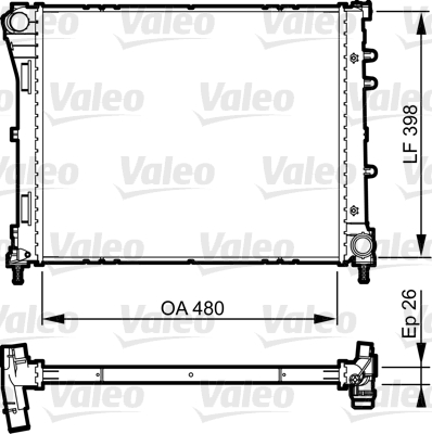 Radiateur Valeo 735498