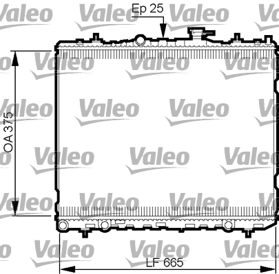 Radiateur Valeo 735509