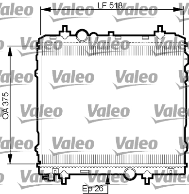 Radiateur Valeo 735531