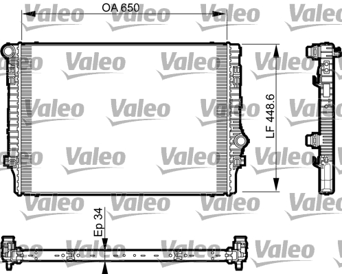 Radiateur Valeo 735548