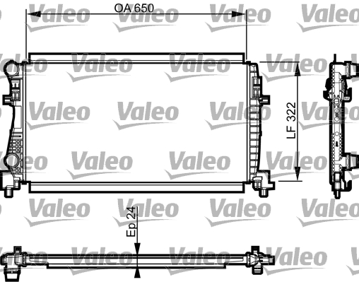 Radiateur Valeo 735557