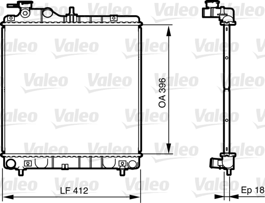 Radiateur Valeo 735562