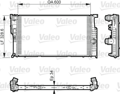 Radiateur Valeo 735612