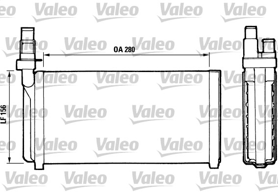 Kachelradiateur Valeo 811066