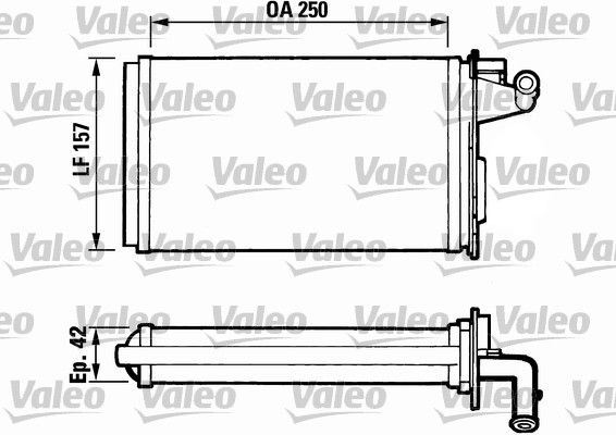 Kachelradiateur Valeo 811075