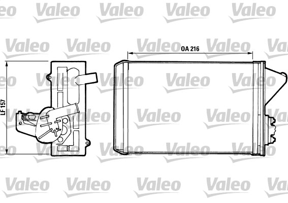 Kachelradiateur Valeo 811397